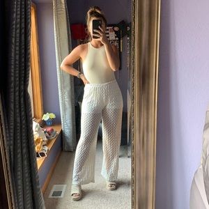 Dry Goods Crochet Pants with Under Shorts